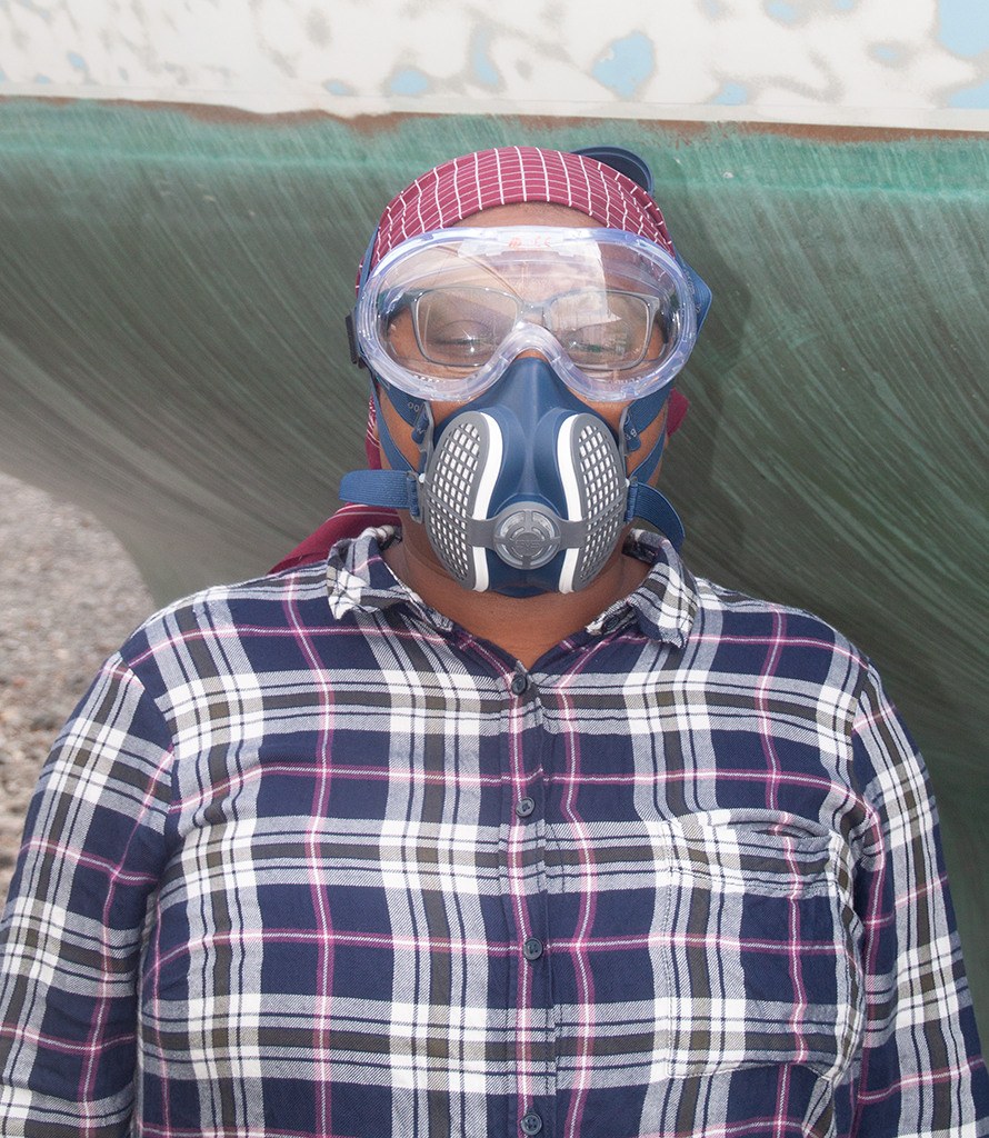 Audrey dressed for hazards